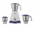 Preethi Crown MG-205 500 Mixer Grinder (3 Jars, White/Purple). 