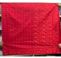 Latest Collection With Gorgeous Design Fashionable Red Color Half Silk Jamdani Saree for woman.