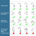 1080° Universal Rotation Faucet Extender Kitchen Robot Arm Extension Faucets Mixer Aerator Head Bubbler Water Tap Nozzle. 