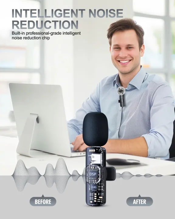 Wireless%20Lavalier%20Microphone%204%20In%201%20%20for%20iPhone%20Android%203.5mm%20for%20Radio%20Live%20Recording%20Noise%20Reduction%20Mini%20Microphone%202026%20Hot%20-%20Image%205