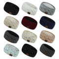 Winter Cycling Headband Windproof Thickened Plush Ear Protecton Headwear Women Outdoor Sport Running Earmuffs Knitted Hairband. 