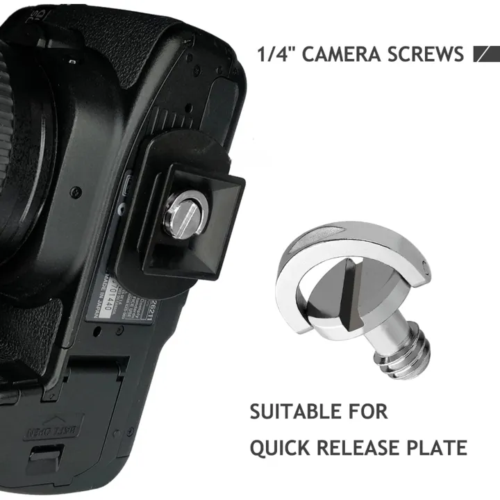 5PCS/%201Set%20Portable%20Metal%201/4%20Camera%20Screw%20for%20Quick%20Release%20Plate%201/4inch%20Folding%20C-ring%20Adapter%20Tripod%20Monopod%20Camera%20Plate%20-%20Image%204