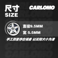 Carlomo S-Class 1/64 Alloy Wheels Rubber Tires with Brake Disc Assembly Rims for Model Diecast Car for Hot Wheels Detail up Kits.
