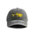 Fishbone Baseball Cap Summer Distressed Dad Hats Men Outdoor Fishing Skeleton Fish Bone Caps MZ-496. 