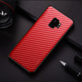 Carbon Fibre Shockproof Slim Case for Samsung Galaxy S9 S8 Plus Non-Slip Full Body Protective Phone Case. 