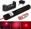 Green LASER LIGHT, Green Laser Pointer With Rechargeable Battery, Charger and Lock Key for teaching, astronomy, pets training, tour guide, classroom and business presentations, outdoor activities, travel. 