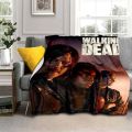 Daryl Dixon Walking Dead Movie Flannel Blanket,Warm and Soft Blanket  For Couch Sofa Office Home Travel Camping Birthday Gift. 