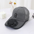 Solar USB Rechargeable Fan Hat Breathable Summer Cap Anti UV Baseball Cap for Hiking Fishing Outdoor Sports Father Day . 