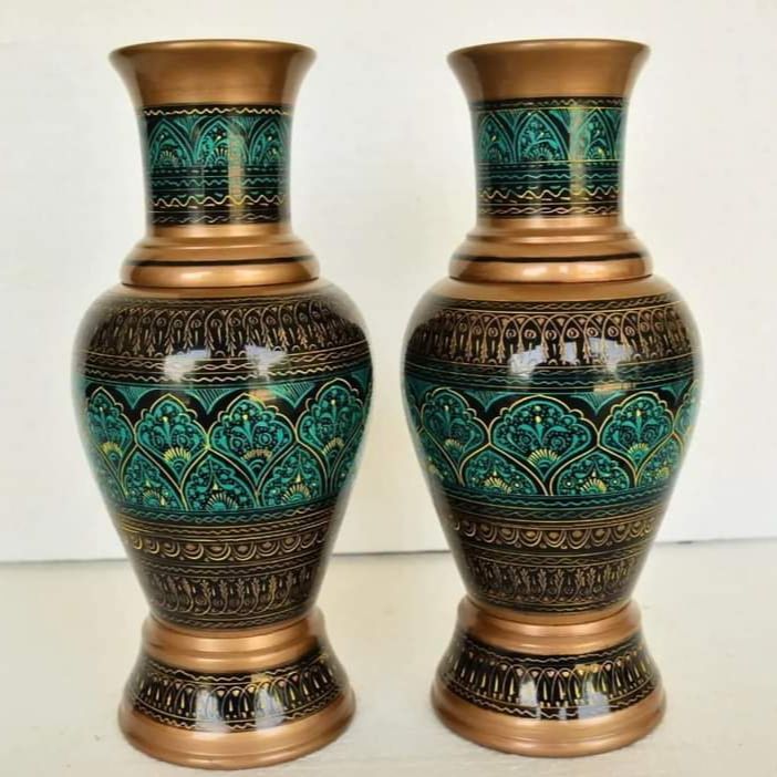 Handcrafted Decorative Flower Vases – Naqshi Art with Intricate ...
