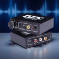 HIFI Digital To Analog Audio Converter DAC Decoder 32-192KHz Amp 3.5mm AUX 2RCA Amplifier Audio Toslink Optical Coaxial Output. 