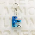 RESIN LETTER KEYCHAIN. 