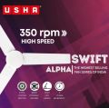 USHA Swift Alpha 1200mm High Speed 48" Ceiling Fan | Made in India | 100% Copper | 2 Years Warranty. 