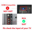 HDMI-compatible To AV RCA Adapter Converter 1080P Box RCA AV CVSB LR Video Composite AV Scaler Converter For PC HDTV Projector. 