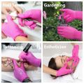 Fuchsia Nitrile Disposable Gloves 20/100PCS 3-mil Powder & Latex Free Household Cleaning Gloves for Cooking Kitchen Esthetician. 