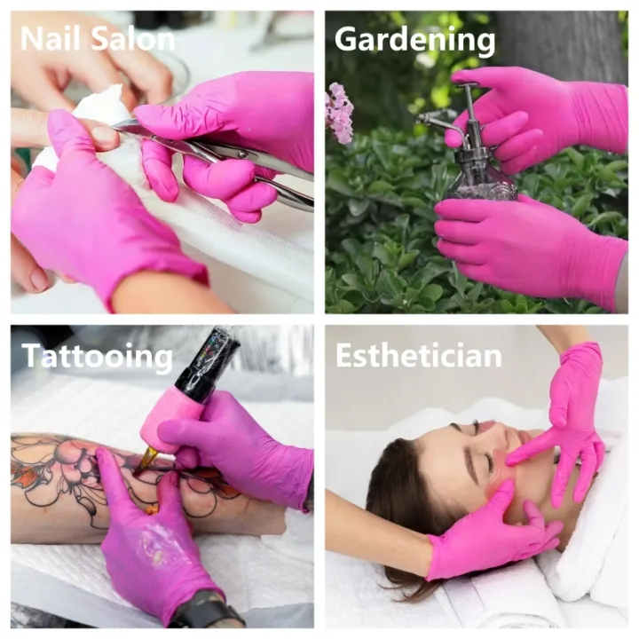 Fuchsia%20Nitrile%20Disposable%20Gloves%2020/100PCS%203-mil%20Powder%20&%20Latex%20Free%20Household%20Cleaning%20Gloves%20for%20Cooking%20Kitchen%20Esthetician%20-%20Image%207