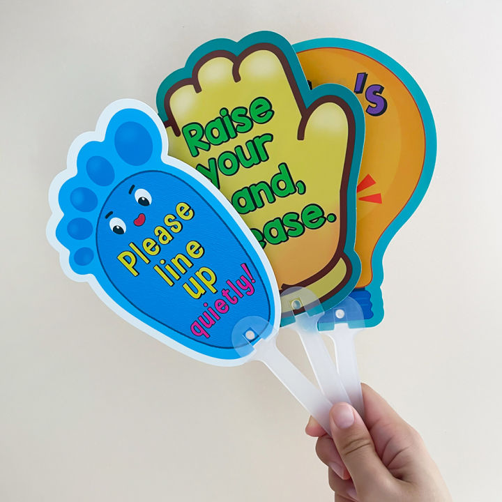 8Pcs%20Manage%20Your%20Class%20Signs%20Management%20Paddles%20Teacher%20Action%20Directions%20Handheld%20Board%20Hand%20Held%20Fans%20Teaching%20Aids%20Montessori%20-%20Image%206