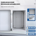 IP66 Waterproof Transparent ABS Plastic Enclosure Junction Box Outdoor Power Distribution Electronic Instrument Case. 