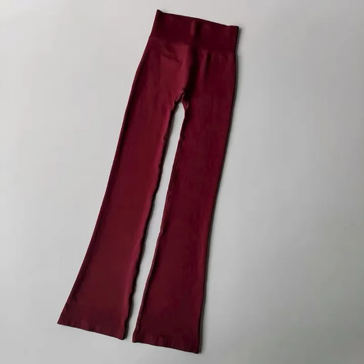 High%20Waisted%20Compression%20Without%20Awkward%20Lines%20Micro%20Flared%20Yoga%20Outdoor%20Wear%20Seamless%20Elastic%20Fitness%20Pants%20Lifting%20Leggings%20-%20Image%207
