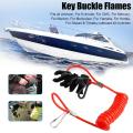 Boat Outboard Switch Engine Motor Lanyard Kill Urgent Stop Button Safety Connector Cord Compatible for Yamaha Suzuki Honda. 