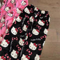 Sanrio Hello Kitty Pajamas Pants Women Autumn Winter Flannel Trousers Fashion Household Kawaii Pajama Cartoon Casual Home Pants. 