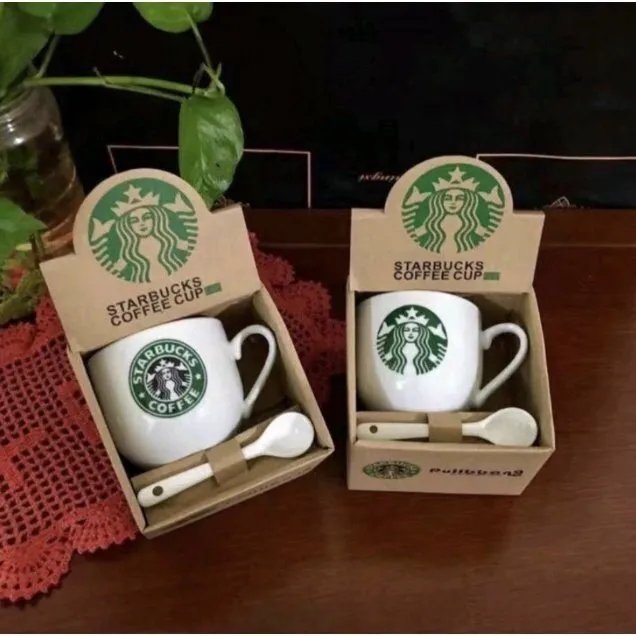 Starbucks mug cartoon pattern mug ceramic souvenir Hot Cup coffee mug 180ml