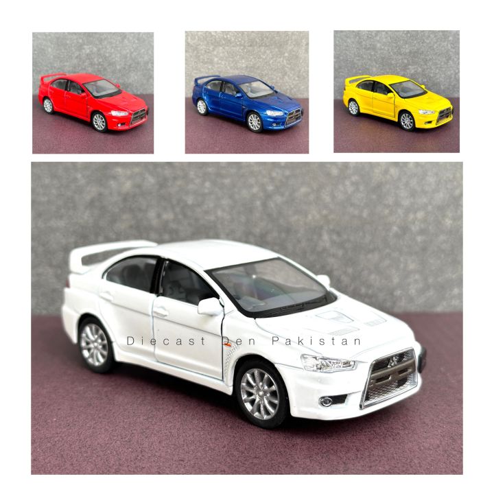 Mitsubishi Lancer Evolution X  (5 in) 1:36 Scale Diecast Model Car Kinsmart