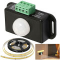 DC 12V 24V 6A Infrared PIR Motion Sensor Detector Switch Automatic Infrared PIR Motion Sensor Switch for LED Strip Light Lamp. 