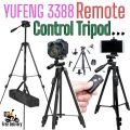 YUFENG 3388 Remote Control Tlripod 360 Degree Professional Tripod Stand Aluminum Alloy Tripod For Camera & Mobile Stand. 