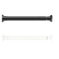 Metal Telescopic Door Curtain Rod Adjustable Length No Drilling Shower Curtain Pole Multi-functional Spring Curtain Rod. 
