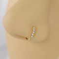 Single-row miniature zircon ultra-sparkle fine drill exquisite with drill opening ring nose stud nose pierced nose ring Earrings.