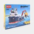 JISI Architect 4-in-1 Ocean Explorer Building Blocks (Code 3112) | 213 PCS Construction Set | Boat, Submarine, Plane, Loading Ship | Educational Toy for Kids 6+. 