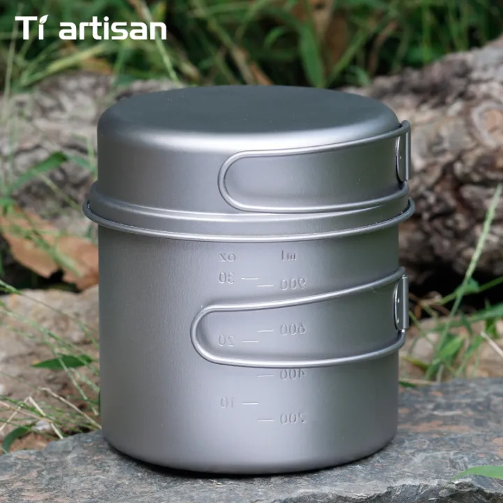 Tiartisan%20Titanium%20Folding%20Handle%20Camping%20Pot%20Frying%20Pan%20Set%20%20Lightweight%20Portable%20Cookware%20Equipment%20For%20Outdoor%20Hiking%20Picnic%20-%20Image%202