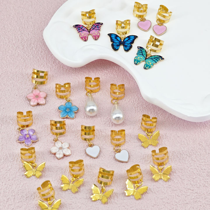 20Pcs%20Butterfly%20Braid%20Clips%20Crystal%20Dreadlock%20Hair%20Accessories%20Colorful%20Butterflies%20Pendant%20Charms%20Pearl%20Shiny%20Hair%20Jewelry%20-%20Image%202