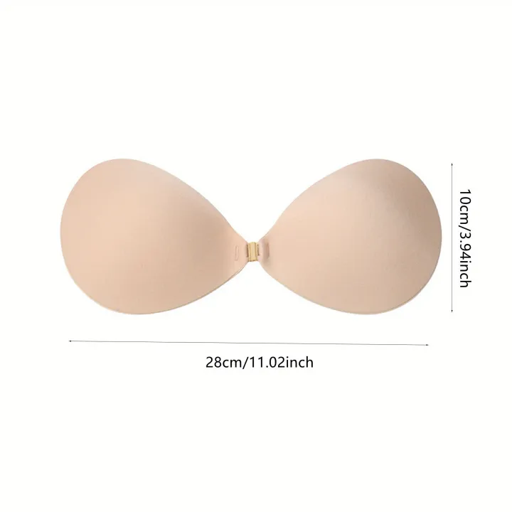 Women%20Invisible%20Push%20Up%20Bra,%20Bust%20Front%20Closure%20Sticky%20Bra,%20Backless%20Strapless%20Bra,%202PCS,%20Black%20and%20Khaki%20-%20Image%204