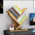 Tree-shaped bookshelf Desktop tree bookshelf 3-tier Bookcase Book rack. 