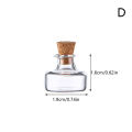 1:12 Dollhouse Miniature Vase Glass Bottle Wishing Bottle Storage Bottle with Cork Vase Candy Jar Model Doll House Decor.