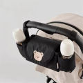Baby stroller hanging bag cartoon bear storage bag Stroller basket hanging bag baby roller. 
