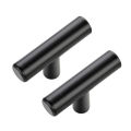 2/3/4Pcs Black Handles For Cabinet And Drawer Stainless Steel Wardrobe Handles Kitchen Cabinet Pulls Drawer Knobs. 