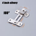 Stainless Steel Door Hasp Safety Buckle Latch Sliding Pet Cage Door Lock Security Hardware With Screws Window Cabinet Home Latch. 