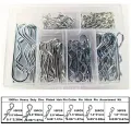 100PCS Cotter Pins r pins - Sturdy & Durable Alloy Steel - R- Shaped Heavy Duty Cotter Pin Assortment Kit in 6 Different Sizes. 