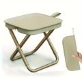 Outdoor folding pencil case small stool pocket stool portable fishing stool camping travel leisure handbag chair. 