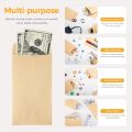  Envelopes Money Container Kraft Paper Coin  Pouches Ultra-Thin DIY Coin Storage Envelopes  Storage Bags 50Pcs. 