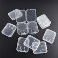 10pcs Transparent Standard TF/SD Memory Card Case Holder Box Storage Boxes Protection Holder Memory Card Clear Plastic Case. 