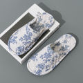 Home Indoor Slippers Soft Bottom Antislip Women Slippers Fashion Cotton Floral Floor Shoes Warm Lightweight Bedroom Slippers. 