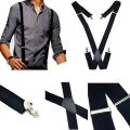 4 Clips 2.5/3.5CM Wide Men Suspenders Women Elastic Adjustable Adult Braces Suspender Kids Children Boys Girls Wedding Accessory. 
