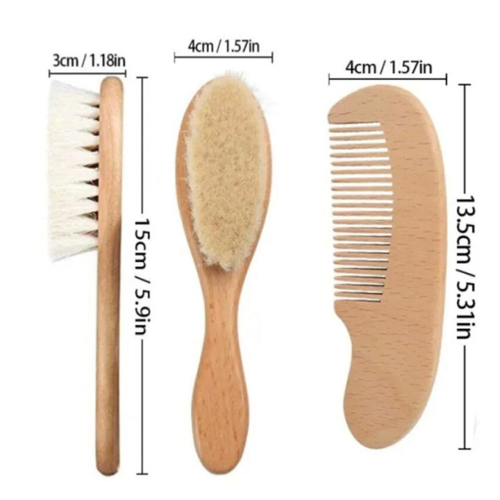 2pcs%20Baby%20Comb%20Set%20Baby%20Care%20Hair%20Brush%20Beech%20Soft%20Wool%20Wood%20Comb%20Newborn%20Massager%20Baby%20Shower%20And%20Gift%20Baby%20Hair%20Soothing%20-%20Image%206