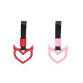 1pc Colorful Car Tow Strap Tsurikawa Ring Heart JDM Train Bus Handle Hand Strap Styling Drift Charm Strap Auto Accessories. 