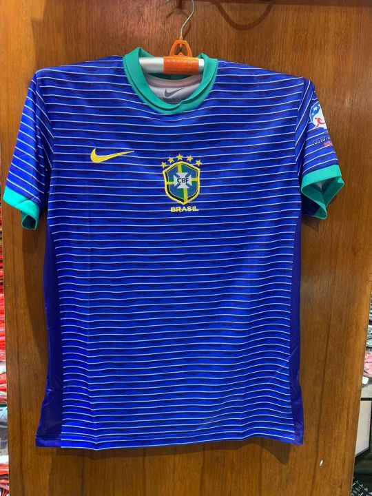 Brazil%20national%20football%20team%20copa%20America%20away%20half%20sleeve%20Jersey%20Thai%20premium%20-%20Image%208