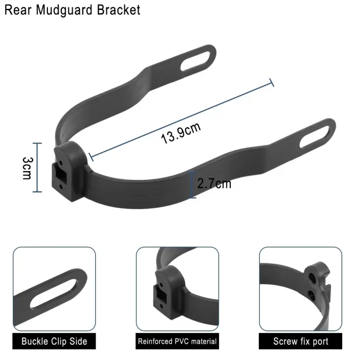 Modifited%20Fender%20Heighten%20Pad%20Kit%20for%20Xiaomi%20M365%20Pro%201S%20Electric%20Scooter%2010Inch%20Tyre%20Rear%20Wheel%20Mudguard%20Kickstand%20Foot%20Support%20-%20Image%204