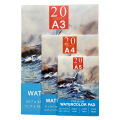 A3/A4/A5 Watercolor Pad, 140lb/300gsm, 20 Sheets | Cold-Pressed, Acid-Free, Artist Paper for Adults and Students - Painting, Gou. 